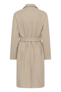 KAFFE - Saturn Coat Jacket Beige Smoke Melange