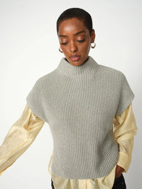 Mos Mosh - Biola Bine Knit Vest Grey