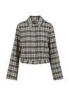 Coster Copenhagen - Short Jacket Crème/Black Check