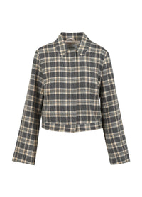 Coster Copenhagen - Short Jacket Crème/Black Check