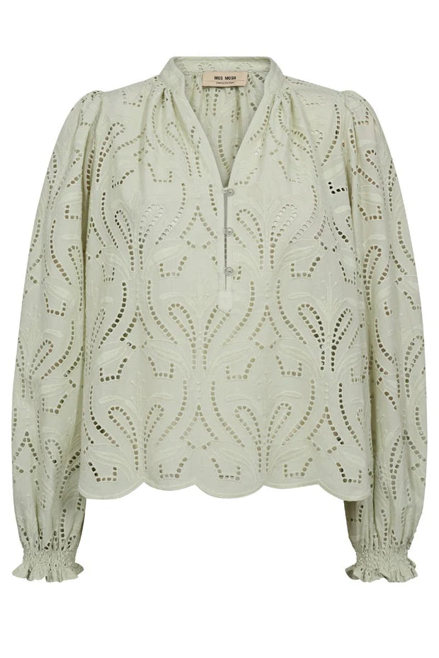 Mos Mosh - Tazzin Caza Blouse Celadon