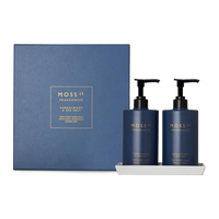 MOSS ST - Sandalwood & Sea Salt Hand Care Duo with Ceramic Tray