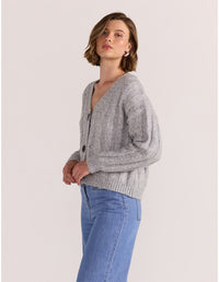 Staple the Label - Wilmer Cardigan Grey-Marle
