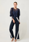ONCE WAS - Mirador Cotton Silk Shirt in Night Sky