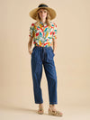 Brakeburn - Falling Leaves Short Sleeve Blouse
