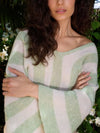 Traffic People - Betty Summer Wool Rich Jumper Green/White