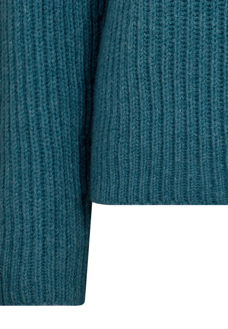 Mos Mosh - Thyra Highneck Knit Storm Blue
