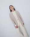Yerse - Mid Length Cardigan Taupe Stone