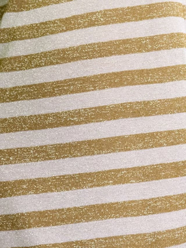 Traffic People - Tarnish Gold Lurex Stripe Dress