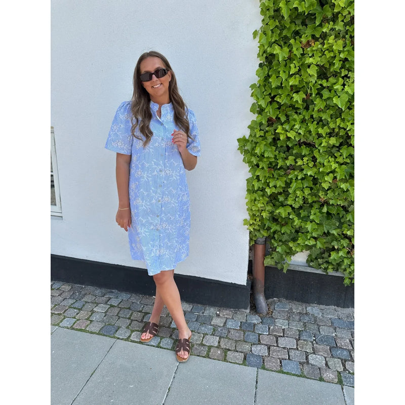 Marta Du Chateau - Thalia Dress in Celeste Blue