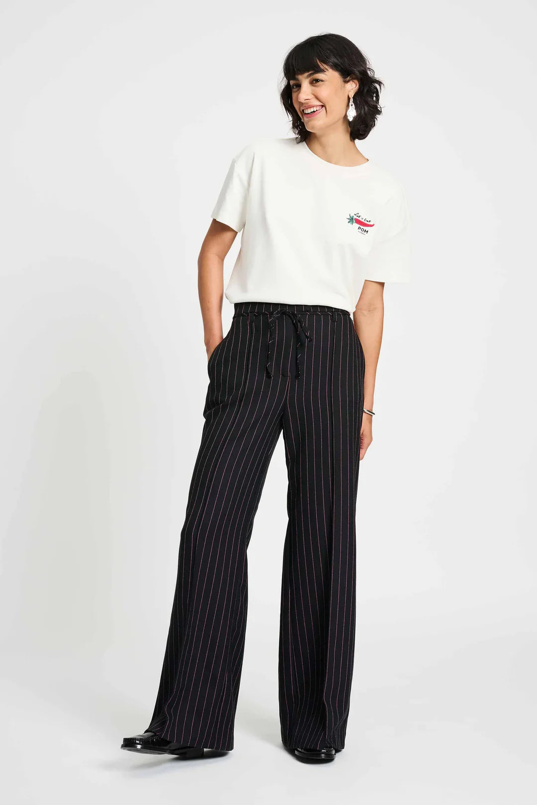 POM Amsterdam - Noir Stripe Pant