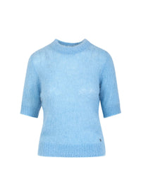 Coster Copenhagen - Short Sleeve Alpaca Knit Pastel Blue