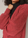 Mos Mosh - Thora V-Neck Knit Cardigan Garnet