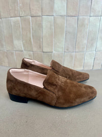 Mila Raine - Captain Loafer Chocolate Suede