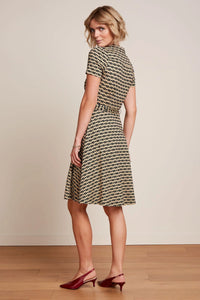 King Louie - Sheeva Midi Dress Fusili Black Print