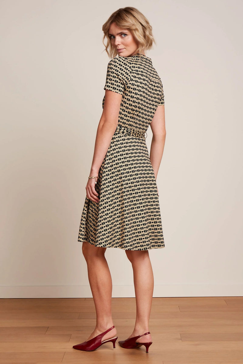 King Louie - Sheeva Midi Dress Fusili Black Print