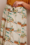 King Louie - Judy Midi Skirt Antibes Sailboat Print