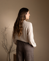Yerse - Cotton Cashmere Ribbed Knit Ecru