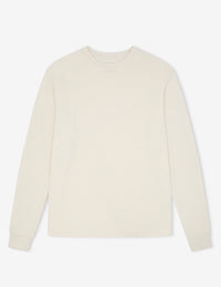 Mr Simple - Smith Organic Cotton Long Sleeve Waffle Vintage White