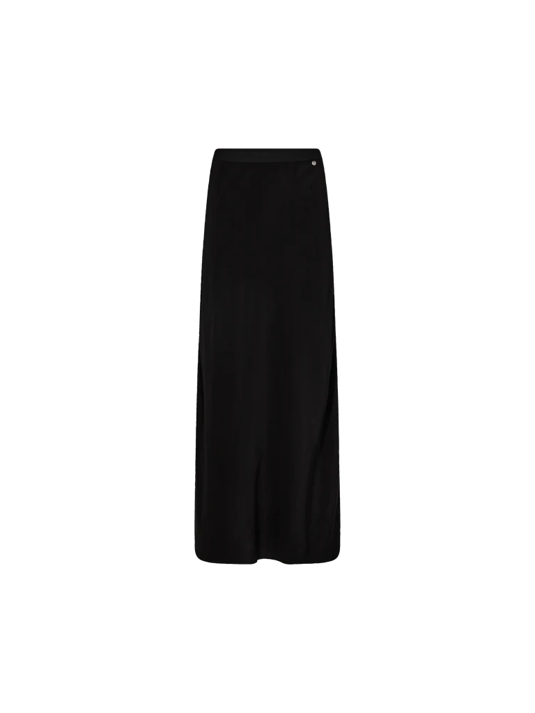 MOS MOSH - Bias Solida Long Skirt Black