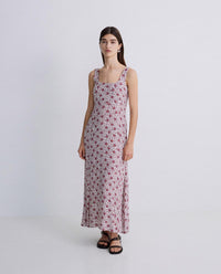 Yerse - Maxi Sleeveless Crepe Dress
