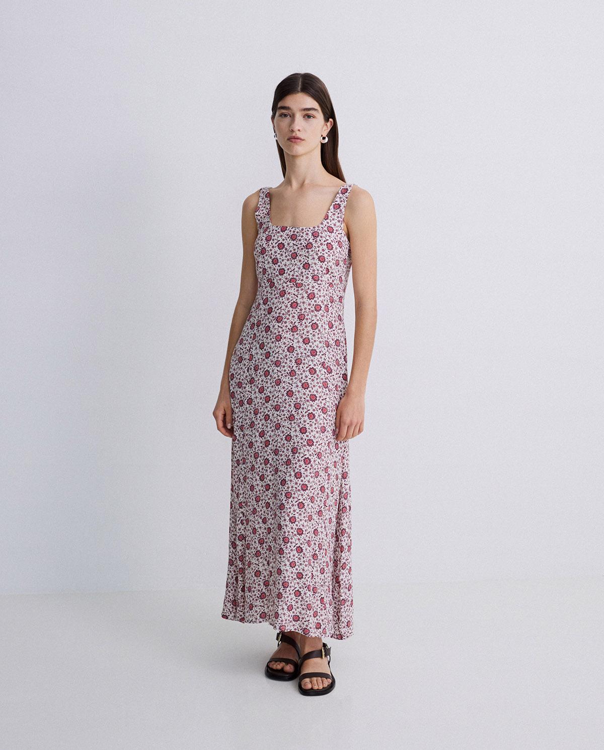 Yerse - Maxi Sleeveless Crepe Dress