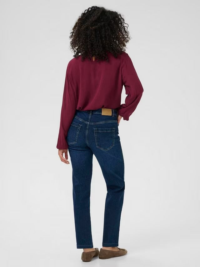 KAFFE - Maris Straight Leg Dark Blue Denim