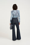 Gestuz - Areen Long Sleeve Blouse Blue Denim