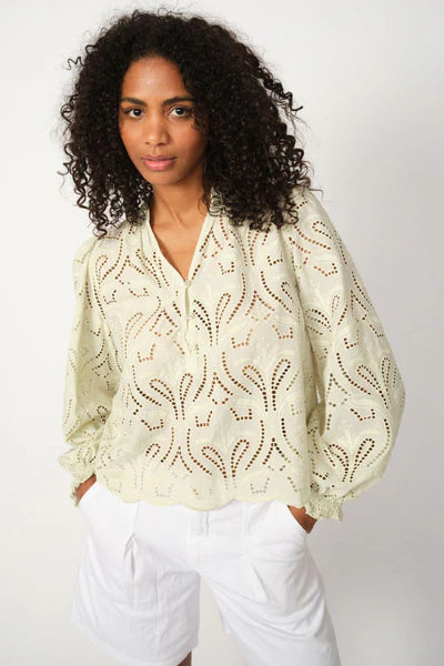 Mos Mosh - Tazzin Caza Blouse Celadon
