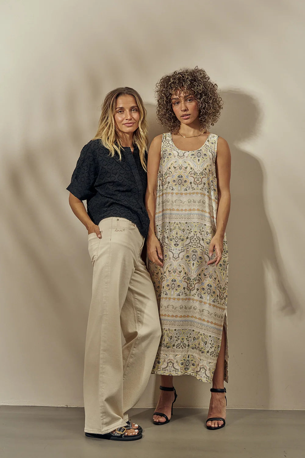 MOS MOSH - Lula Mimi Dress Goldfinch Print