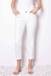 UP! Pants - 25inch Cropped Denim Pant White