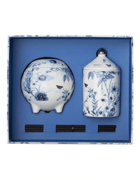 MOSS ST - Peony & Apple Blossom Mini Candle & Diffuser Gift Set