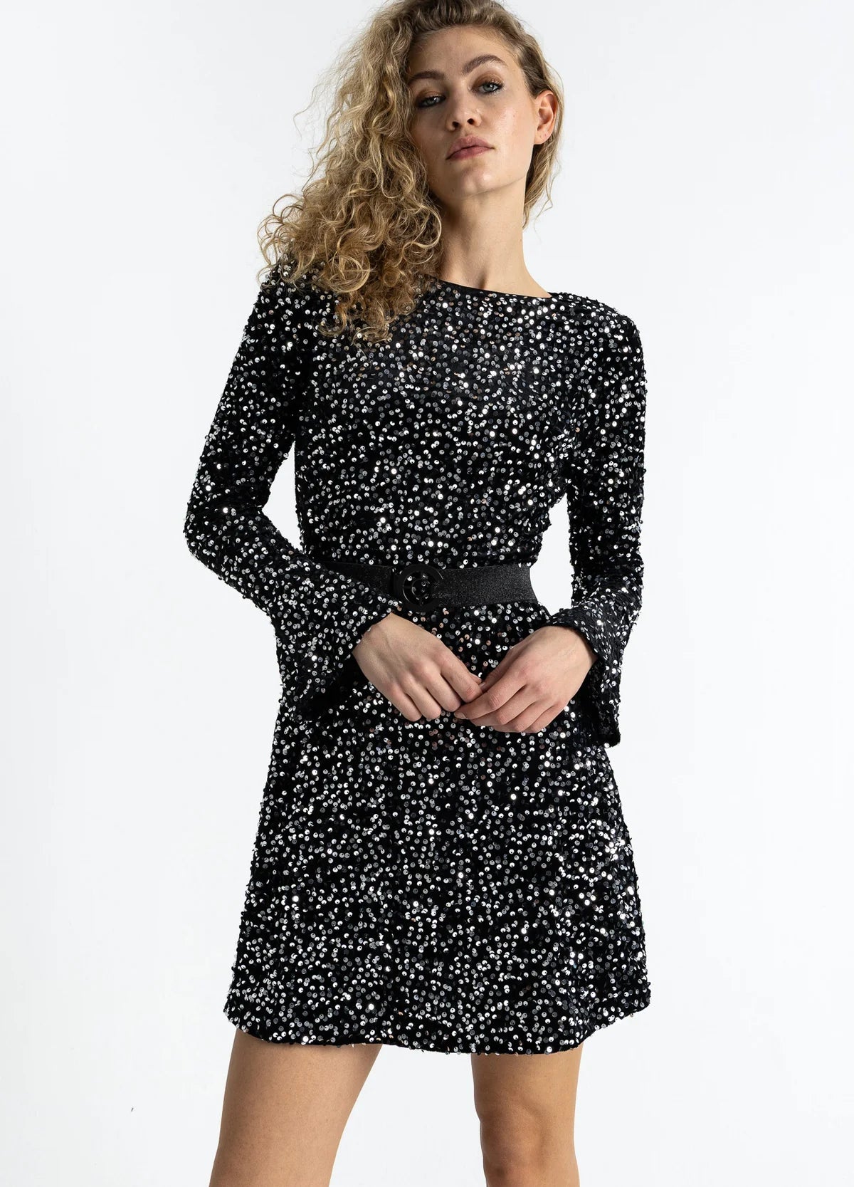 Coster Copenhagen - Black/Silver Sequins Dress