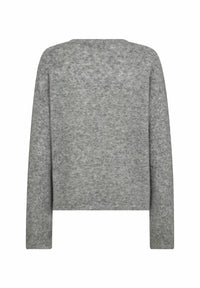 Mos Mosh - Mape O Neck Knit Grey Melange