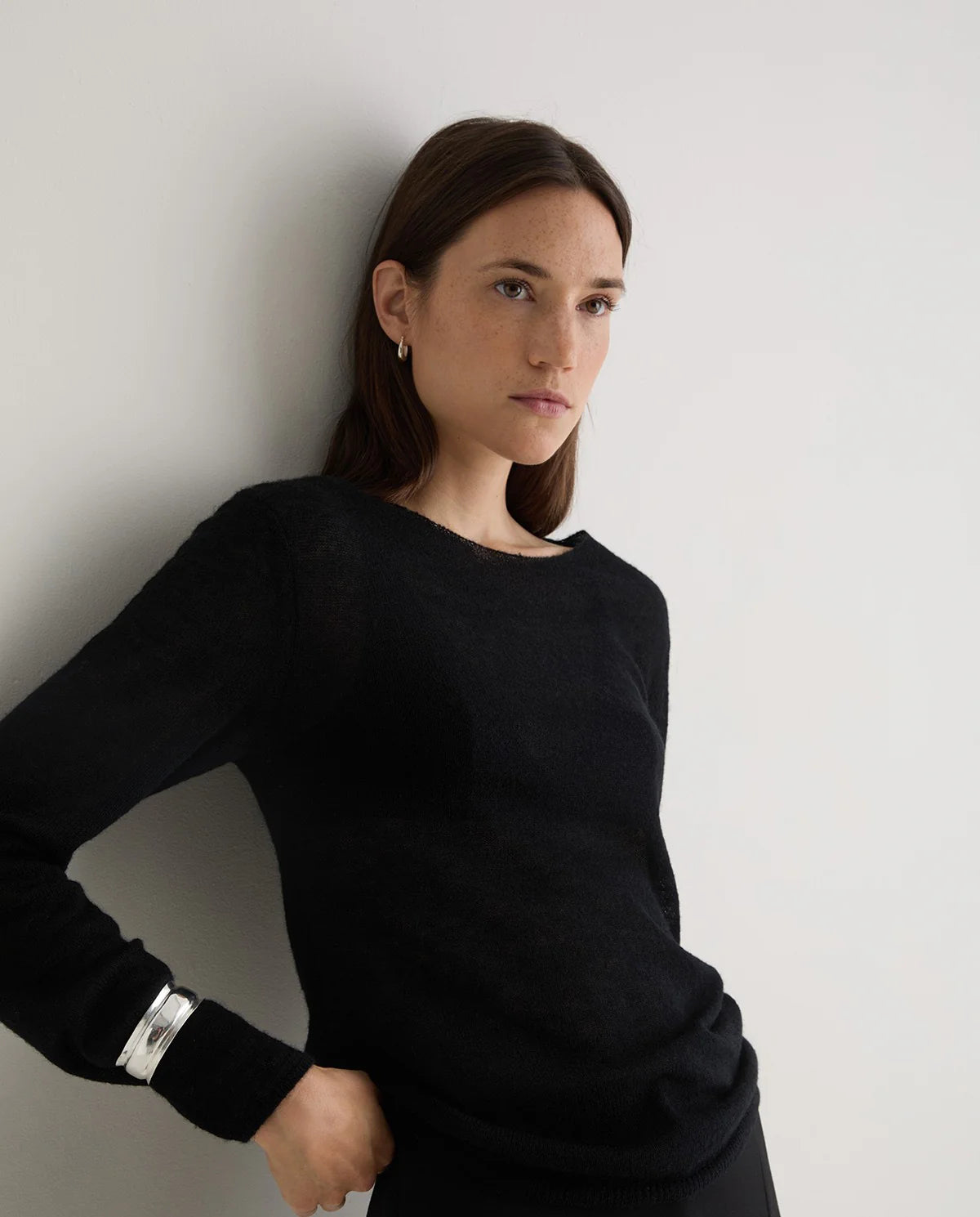 Yerse - Boat Neck Knit Black