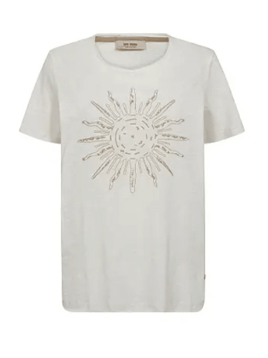 Mos Mosh - Loren O-SS Tee Embroidered Tee