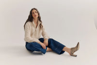 World of Nomads - Felix Zip Cardigan Oatmeal