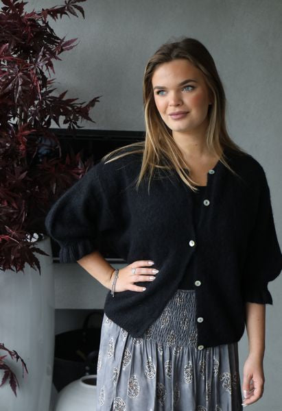 Marta Du Chateau - Juliana Knit Cardigan Black