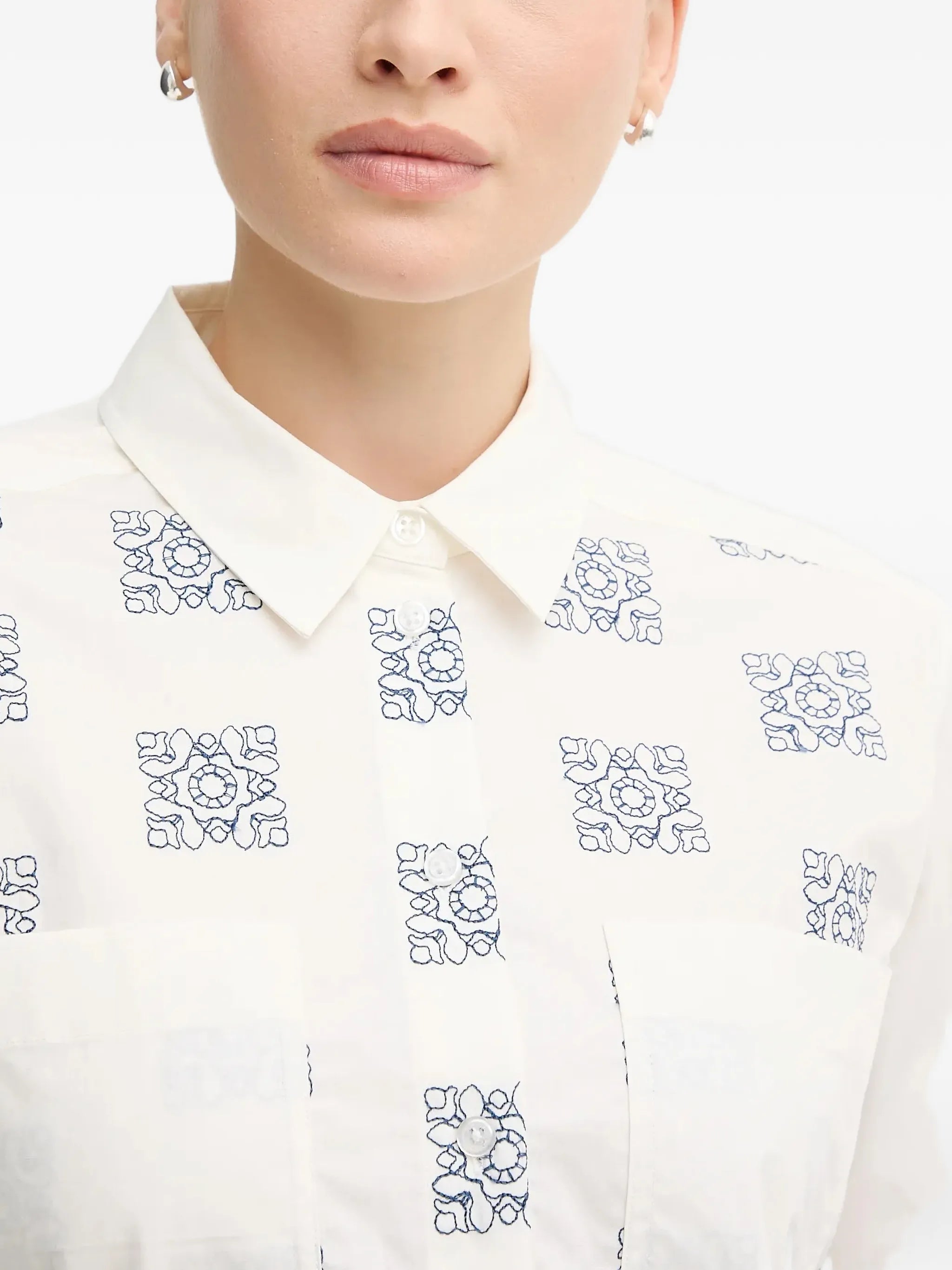 Mos Mosh - Weina Geo Shirt Ecru