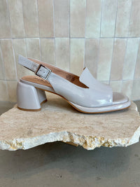 Alfie and Evie - URide Mushroom Patent Leather