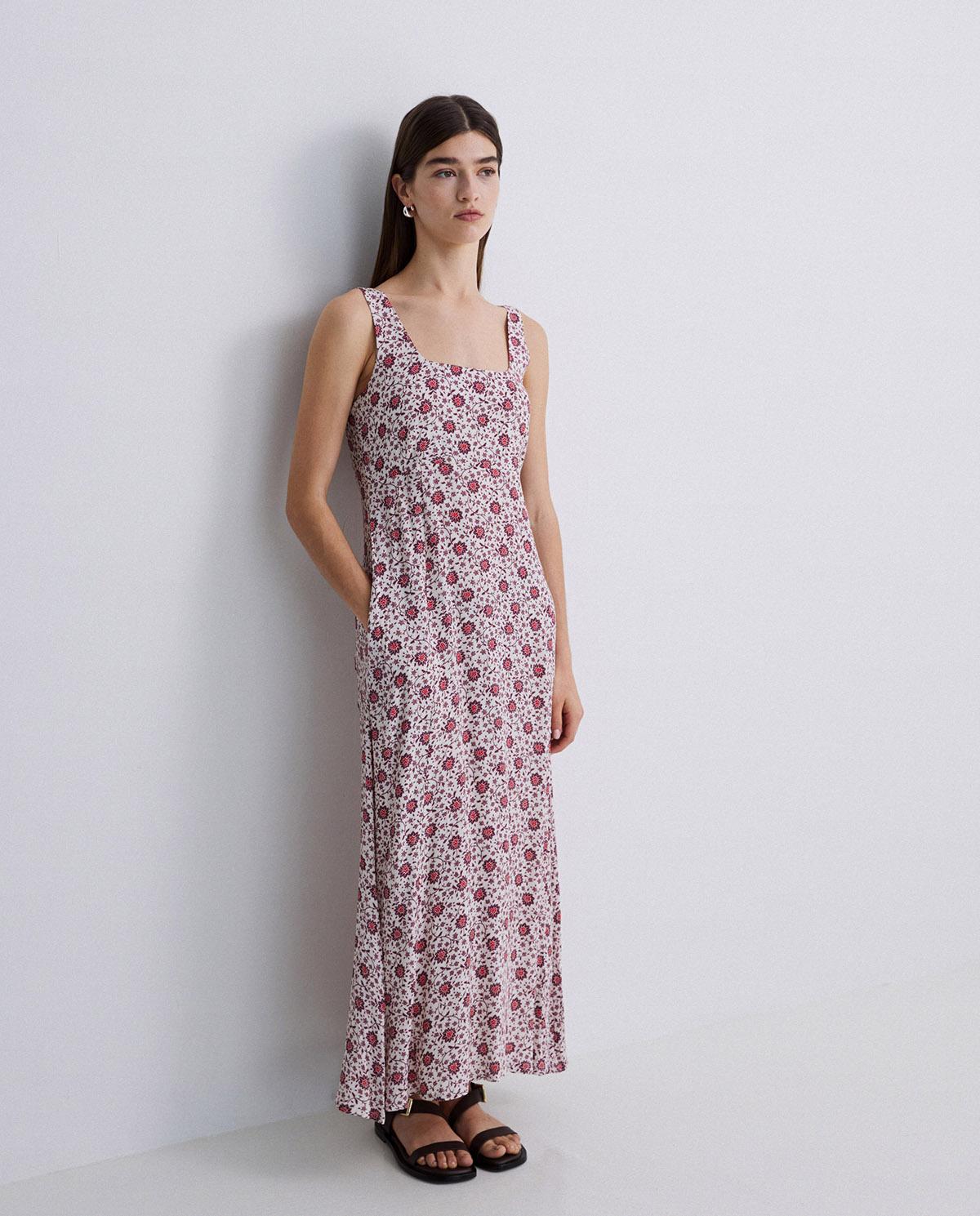 Yerse - Maxi Sleeveless Crepe Dress