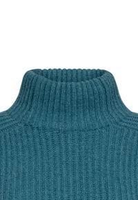 Mos Mosh - Thyra Highneck Knit Storm Blue