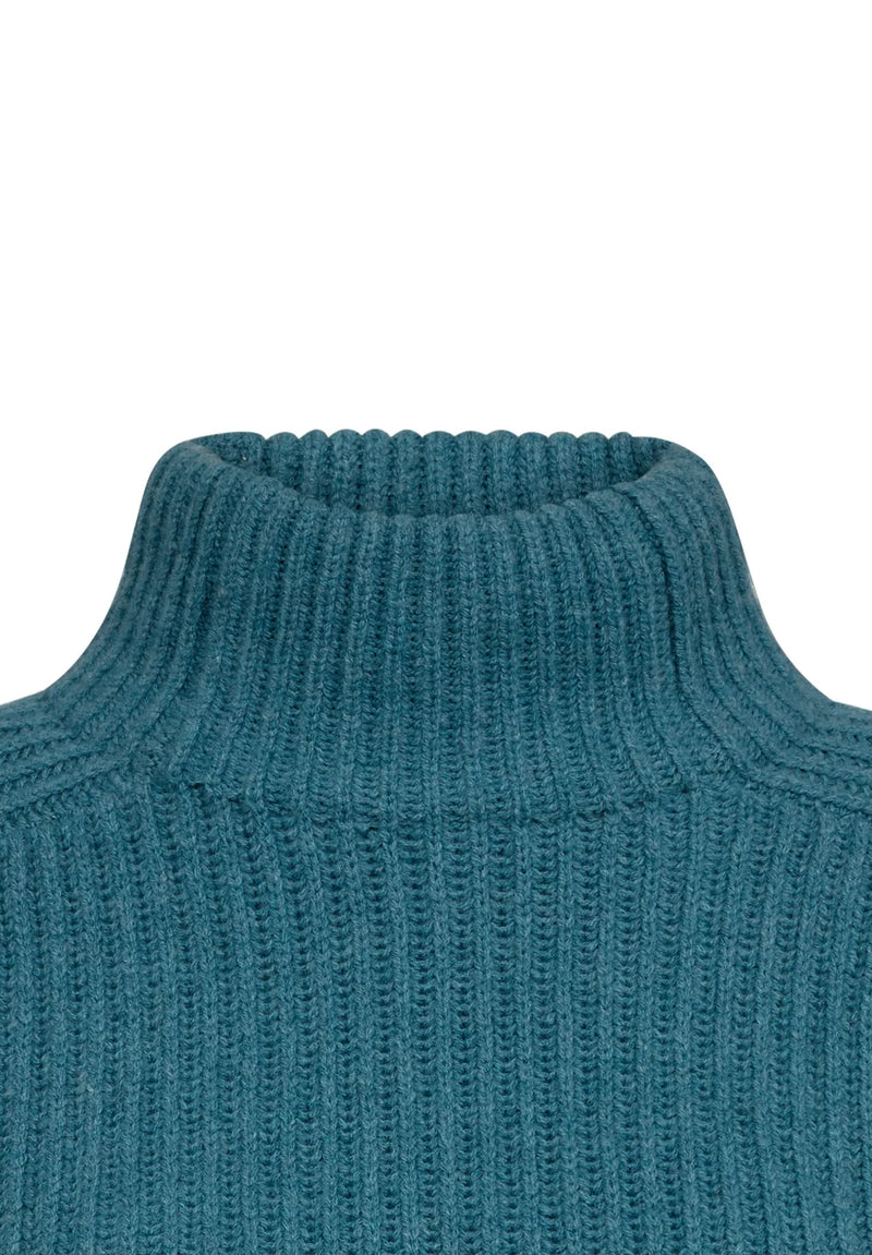Mos Mosh - Thyra Highneck Knit Storm Blue