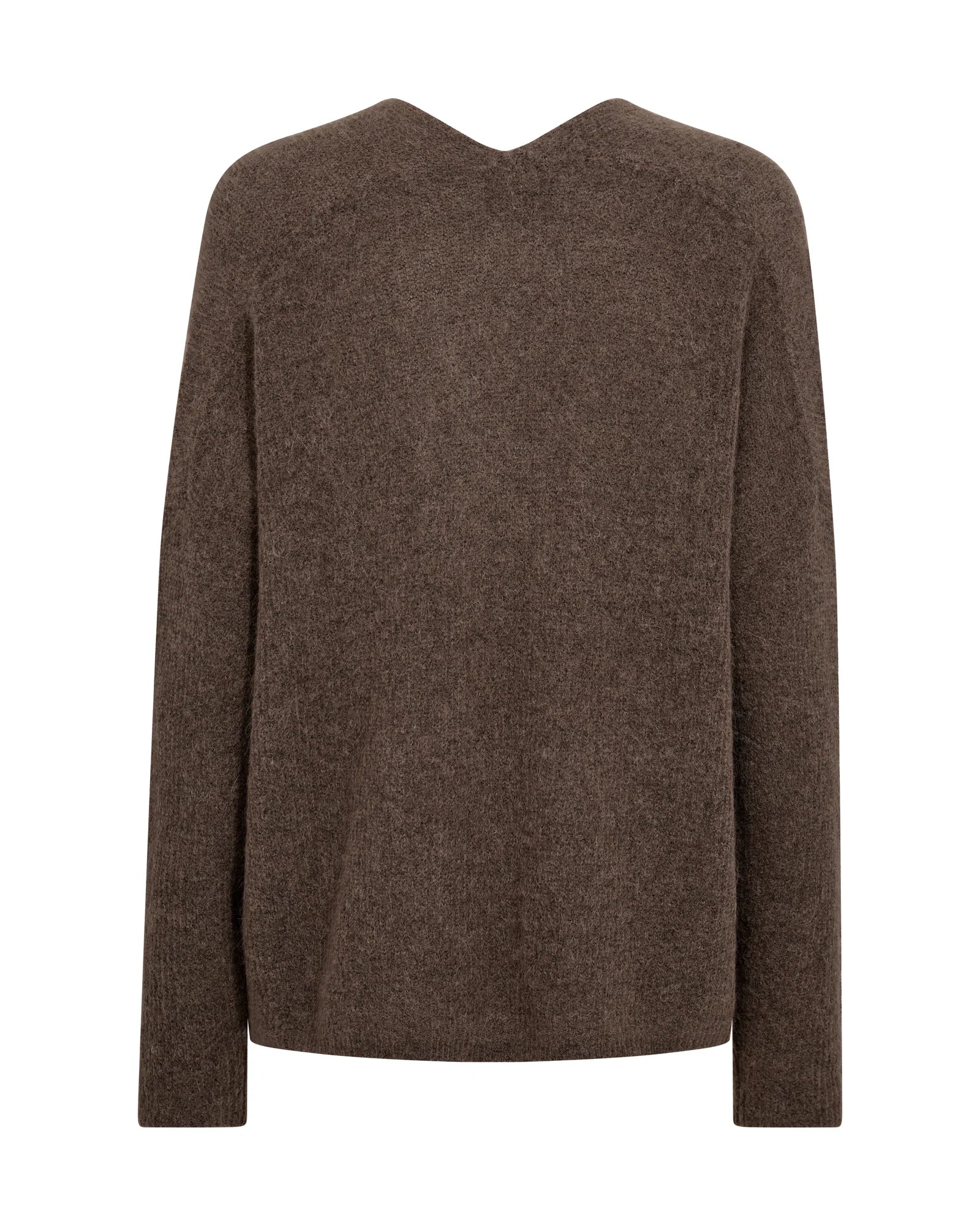 Mos Mosh - Thora V Neck Knit Falcon Brown