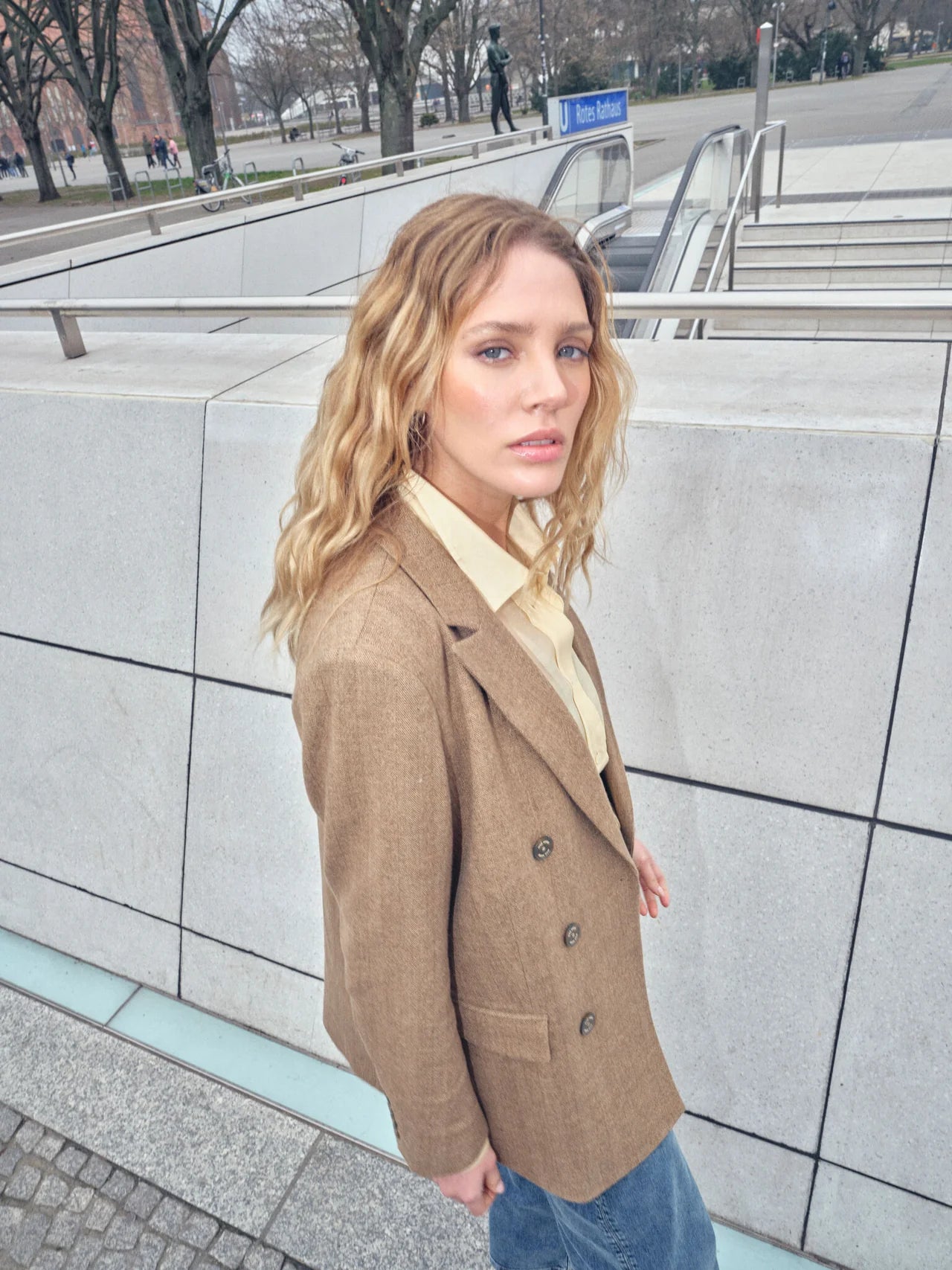Mos Mosh - Amalie Gabby Blazer True Camel