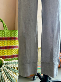 Blueberry Italia - Linen Capri Pant Ash