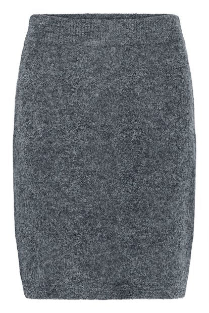 KAFFE - Trudy Knit Skirt Dark Grey Melange