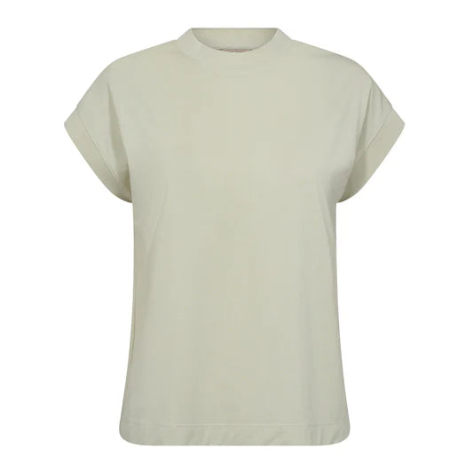 MOS MOSH - Mera Dropped Shoulder O-Neck Tee Celadon Tint