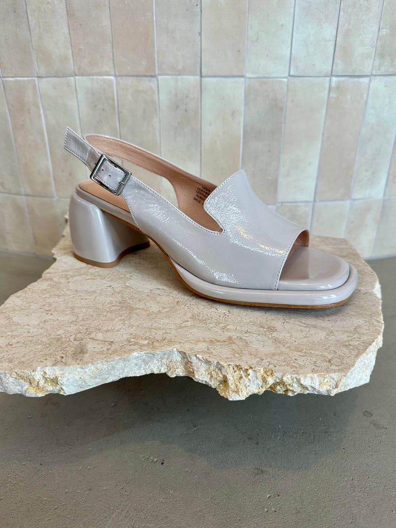 Alfie and Evie - URide Mushroom Patent Leather