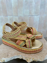 Fiorina - Jess Rainbow Multi Beige Woven Sandal